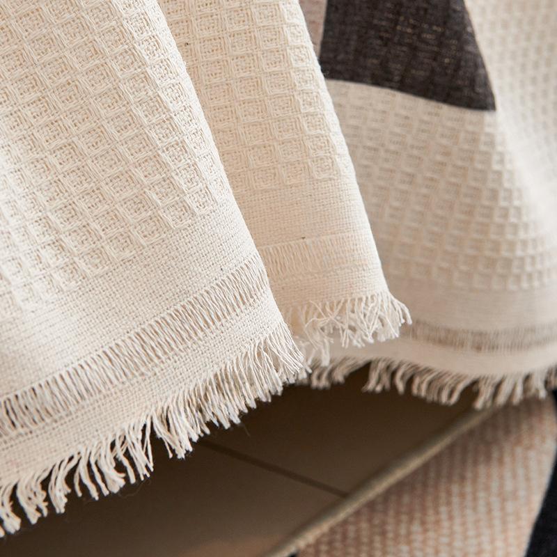Plaid Sofa Towel Full Cover Cloth Simple Style Waffle Sofa Cover Universal Cover Universal Non-Slip Sofa Cover Cushion