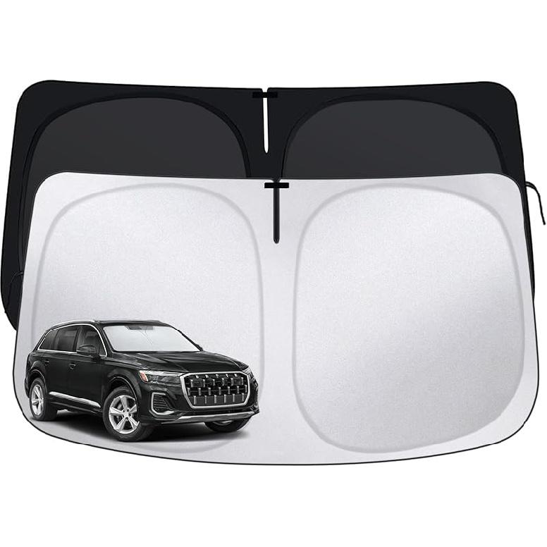Windshield Sun Shade Compatible With Hyundai Sonata -2025, Front Window Shades Fit For Sonata, Foldable Car Sun Shield With Steering Wheel Sunshade