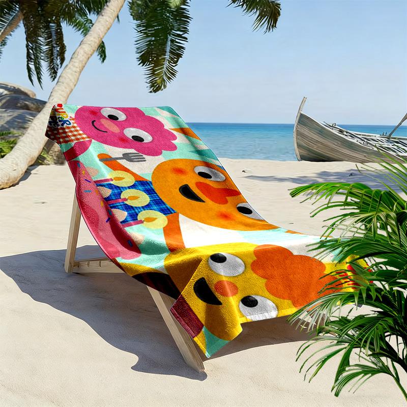 Noodle & Pals 2D Flat Print Beach Towel, Large Soft Quick Dry Towel for Beach Camping SwimmingDSTJ0925038