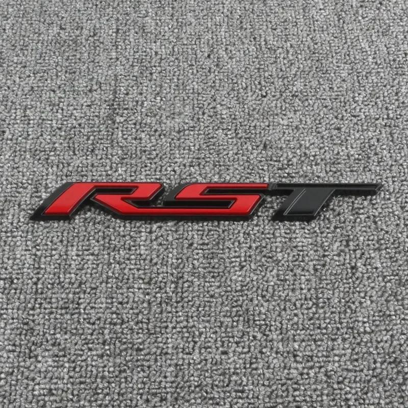 1Pc 3D Metal RST Logo Sticker Rear Trunk Emblem Badge Car Decals For Chevy  Silverado белый