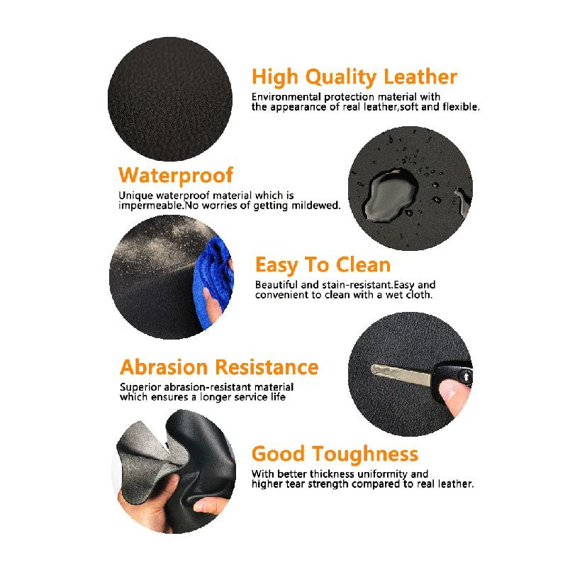 2Pcs Leather Front Seat Armrest Cover For Lexus Rx300 Rx350 Rx400h 2003-2009 Seat Armrest Replacement Armrest Gloves
