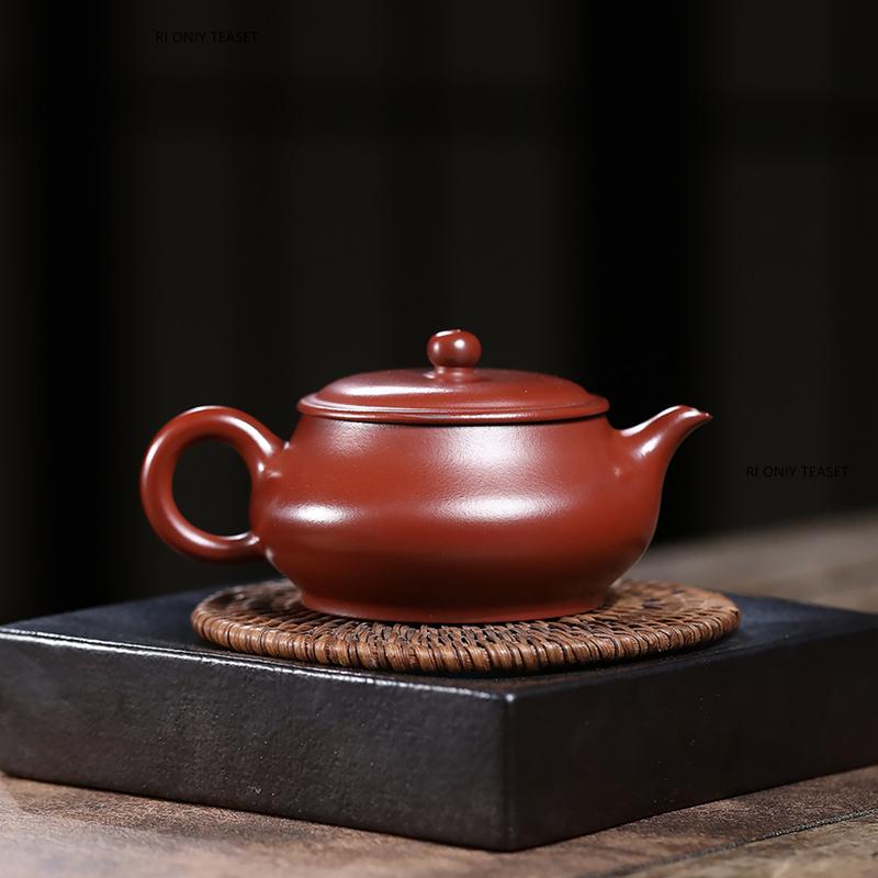 180ml Yixing Purple Clay Teapots Tradition Handmade Tea Pot Beauty Tea Infuser Kettle Chinese Zisha Teaware Tea Ceremony Gifts