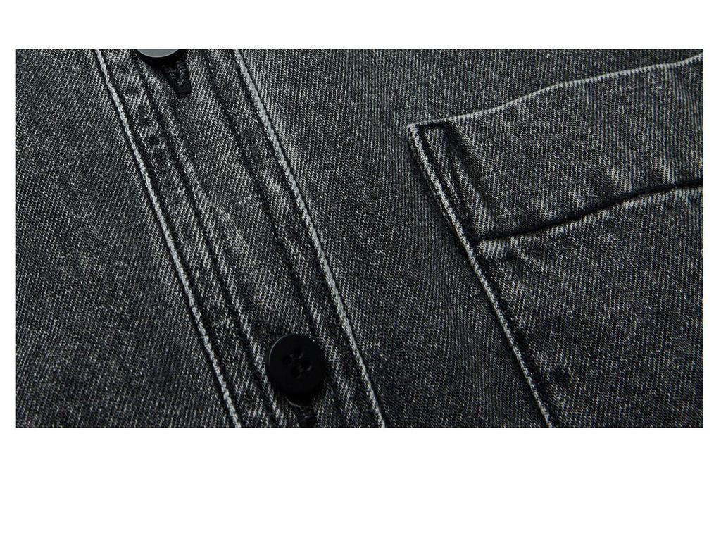 2026 Spring Women's Cotton Denim Shirt: Simple Retro Casual Jacket 89589