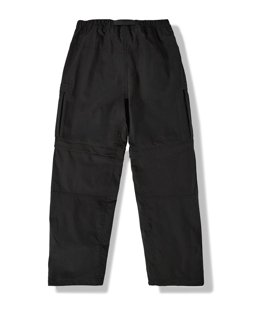 Peullukeu Aqe Convertible Hiking Cargo Pants Black Fpt353