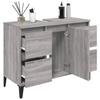 Bathroom Vanity Unit Grey Sonoma 80 X 33 X 60 Cm Particleboard
