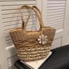 Large Capacity Woven Straw Tote Bag For Women Perfect For Summer Beach Travel