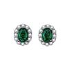 Emerald Zircon Gemstone Drop Earrings for Women