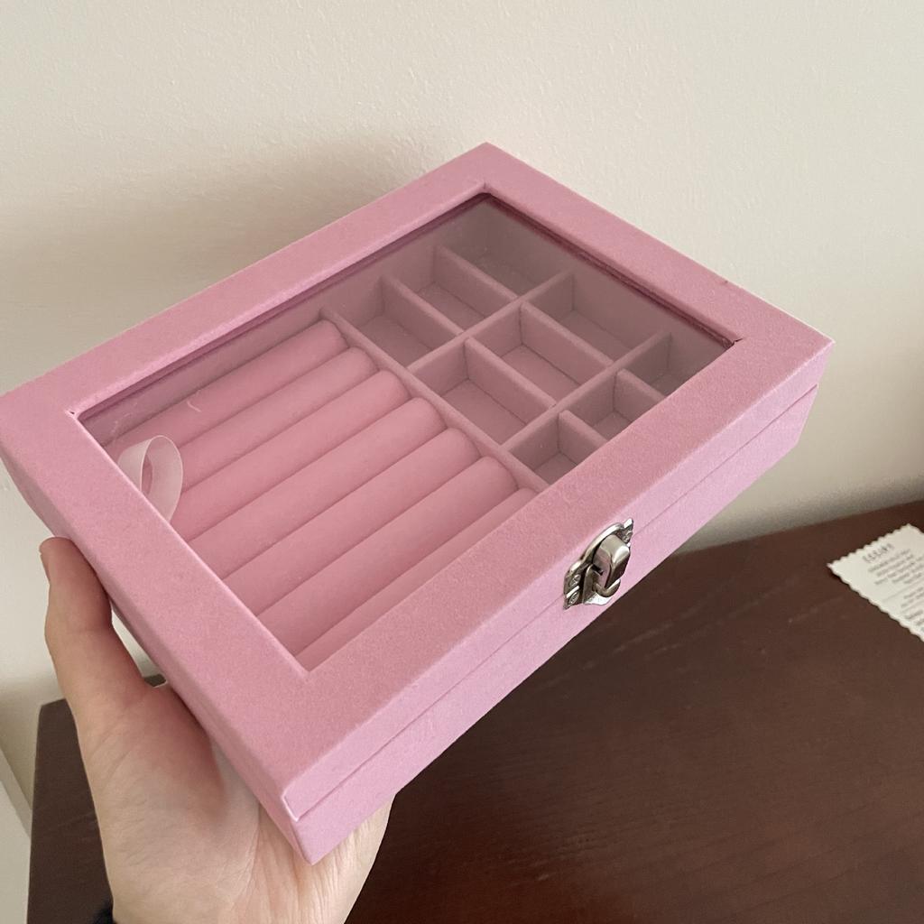 Jewelry Storage Box Earring Ring Necklace Organizers Storage Transparent Jewlery Holder Display Box for Jewelry Classification
