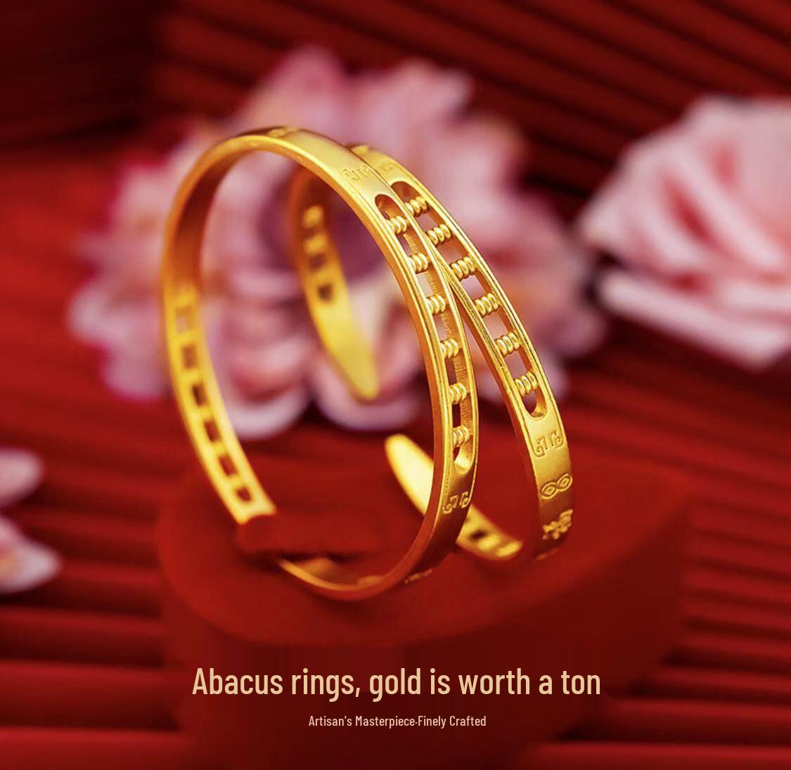 Вьетнамский позолоченный браслет-браслет с руи и счеты для женщин