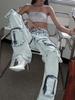 2026 Spring Women's Retro Multi-Pocket Long Jeans with Detachable Zipper, Side Waist Cut-out