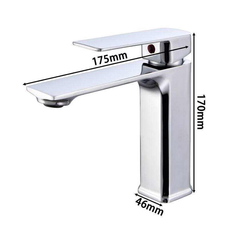 TLXT Bathroom Basin Faucet, Hot & Cold