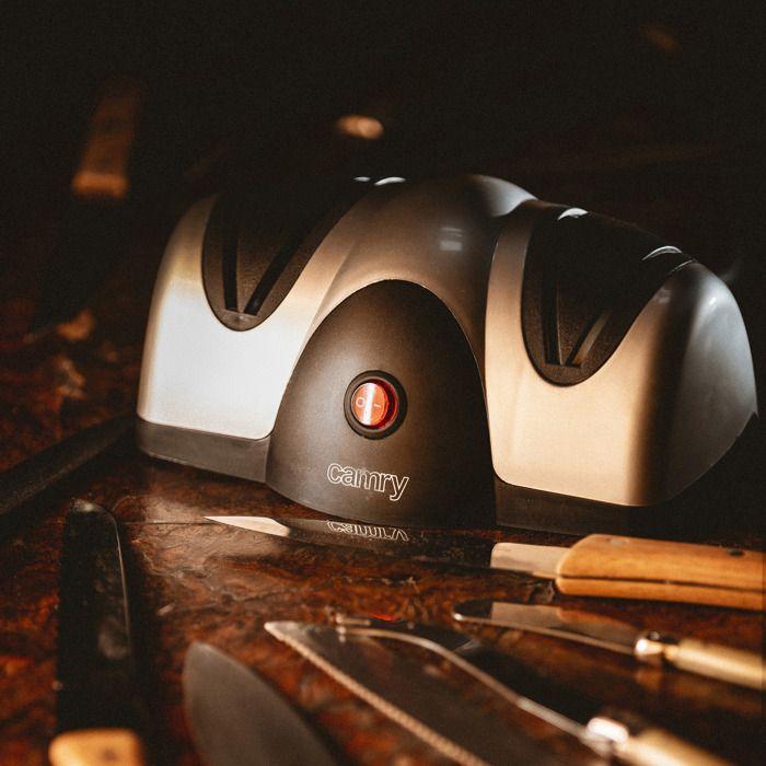 Affûteuse De Couteaux Électrique Professionnelle, Guide D'angle Camry CR 4469 40 W Gris 837607