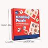 Wooden Logical Thinking Matching Puzzle Cognitive Board Montessori Teaching Aid Fruit Animal Pairing Board Educational Toys