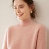 Women's Cashmere Raglan Sleeve Half-High Neck Sweater - Thickened Garter Stitch Knitwear, Versatile and Casual