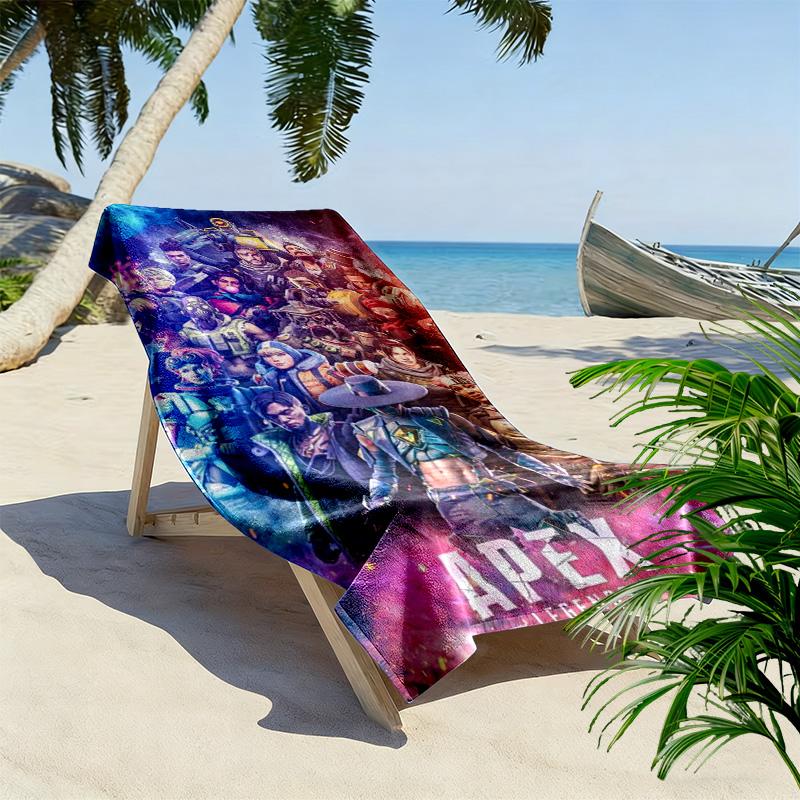 Apex Legends Print Beach Towel, Large Soft Quick Dry Towel for Beach Camping Swimming