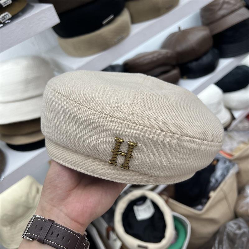 

Autumn and winter coarse four-corner beret women s high-quality literary painter hat верблюд