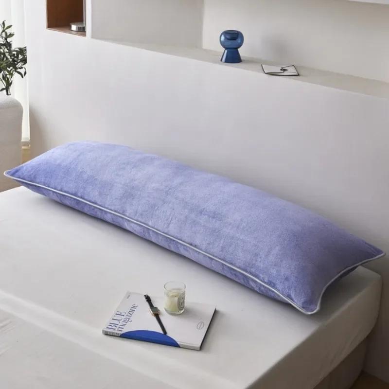 2025 new milk fleece, Farai fleece, double couple long pillowcase, long pillowcase to keep warm in winter