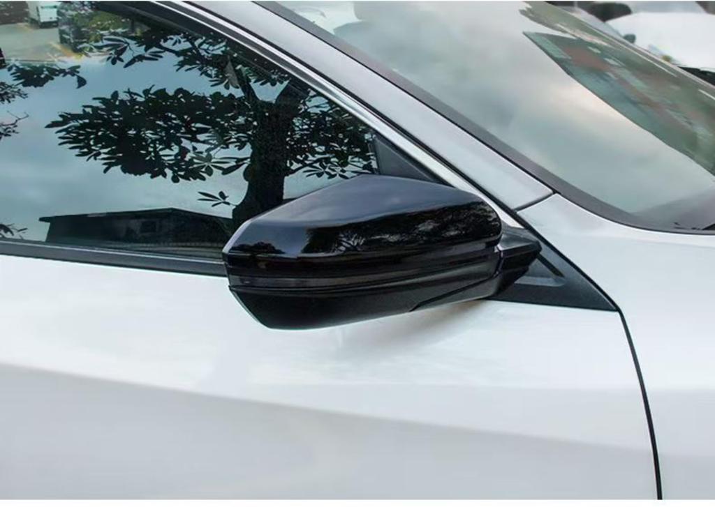 MUMAREN Rearview Mirror Covers for Honda 10th Generation Civic Stylish ABS Exterior Mirror Covers with a Highly Authentic Easy Set (2016-2020), Look,