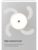 2025 Cream Wabi-Sabi Mid-Century Ceiling Fan Light, Silent High Airflow for Living Rooms & Restaurants