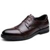 Fashion Brown casual business men's leather shoes high-quality retro design styles Leisure Outdoor Party Groom's wedding dress shoes