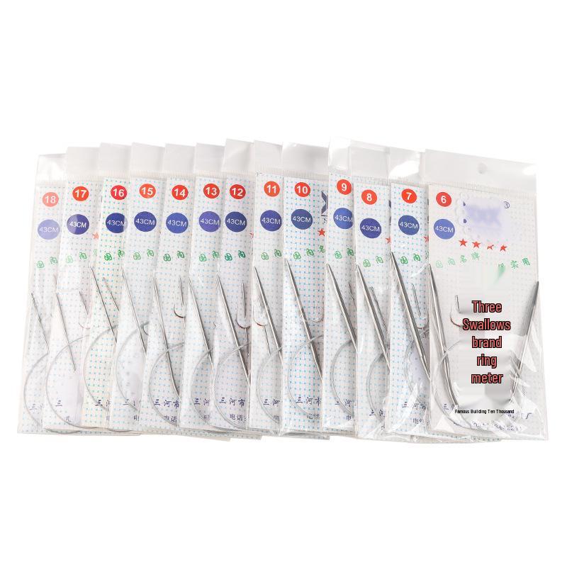 Full Set Stainless Steel Circular Knitting Needles for Sweaters