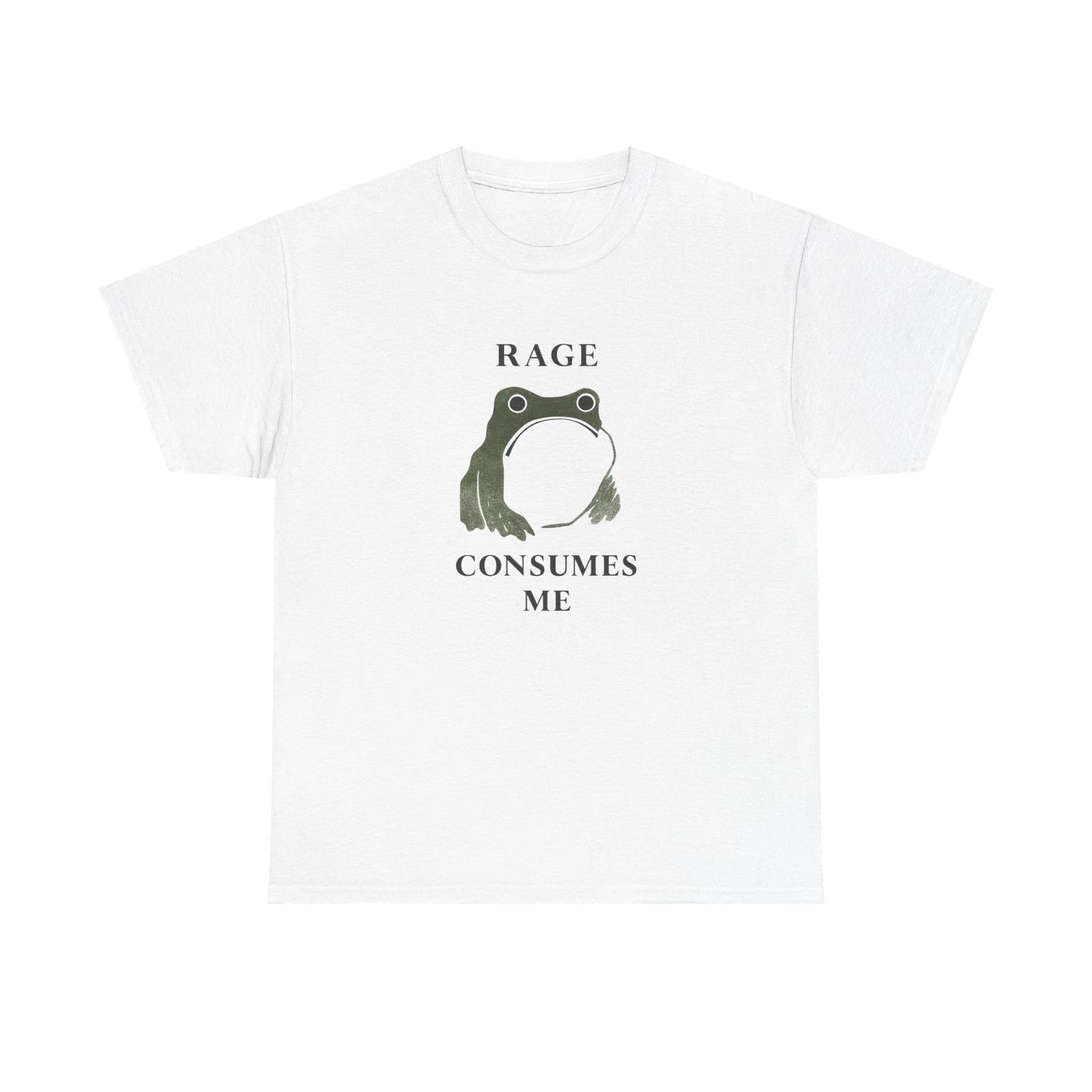 Rage Consumes Me Frog T-Shirt, Funny Frog Tee, Unisex Humor Shirt, Gift [...] S