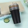 Stainless Steel Cups 350ml (5 Pack) Children Adult Stainless Steel Coffee Cups Stackable Durable Metal Drinking Glasses for Home Party Camping Outdoor