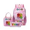Rhythm Box Sprunki Cartoon Backpack Campus Male and Female Versatile Student Large Capacity School Bag Three-piece Set L