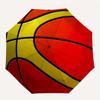 Lebendiges Basketball-Design WandaufkleberRegenschirm, Tragbarer 3-fach Regenschirm für Damen & Herren, Weihnachtsgeschenk ES244