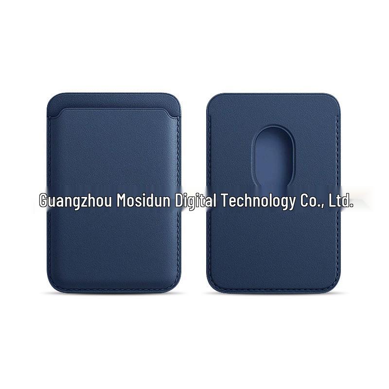 iPhone 17-Compatible MagSafe Magnetic Leather Card Holder Sleeve