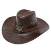 Western Cowboy Rider Hat Mongolian Prairie Hat Men's Ladies Sunscreen Sun Hat Summer Hat Outdoor Hiking Hat