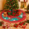 Christmas Tree Skirt Merry Christmas Decoration for Home 2026 Santa Claus Xmas Tree Foot Cover Decor Navidad Natal New Year 2026