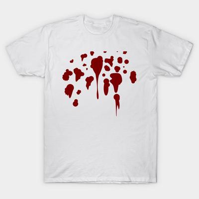 T Shirt Women Bloodstained Harajuku Print Kawaii Tshirt Summer Short Sleeve Female T-Shirt Top Tee