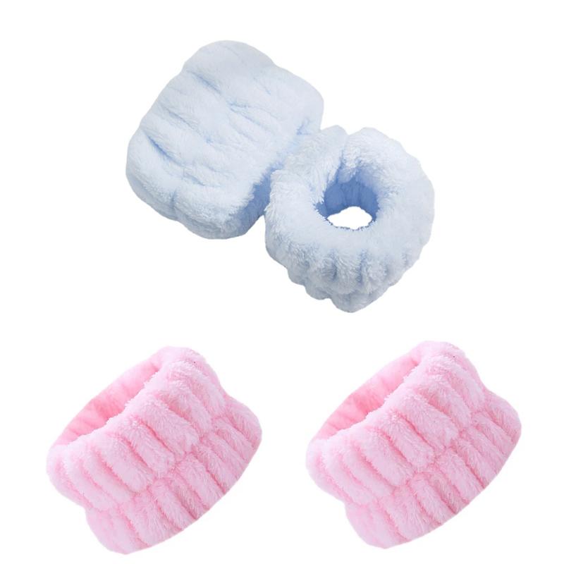2/4/8PCS Reusable Wrist Washband Microfiber Wash Towel Band Wristband for Washing Face Women Girl Yoga Sport Wrist Sweatband