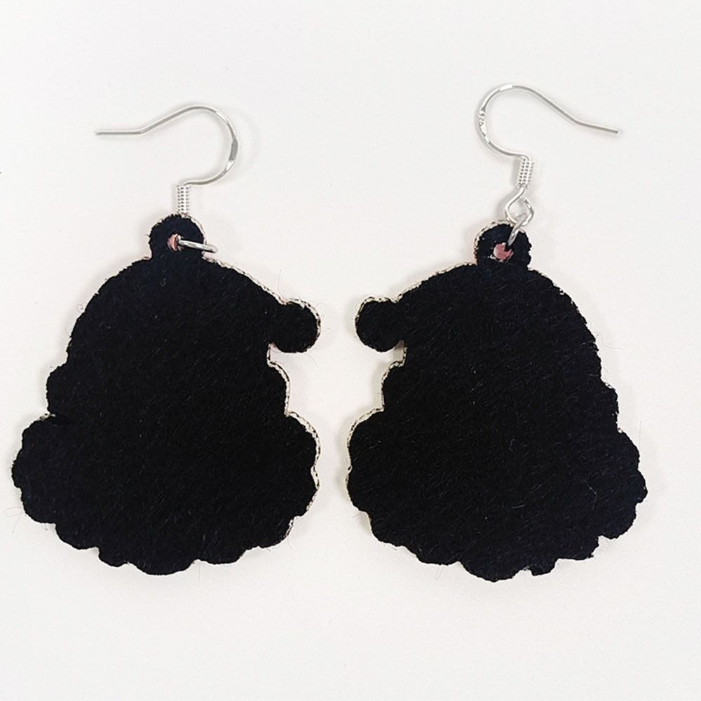 1Pair Christmas Tree Christmas Earring Handmade Sew Xmas  Eardrop Santa Claus  Earrings  Women