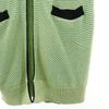 Emporio Armani Long Sleeve Long Knit Cardigan 42 Yellowish Green Women Used