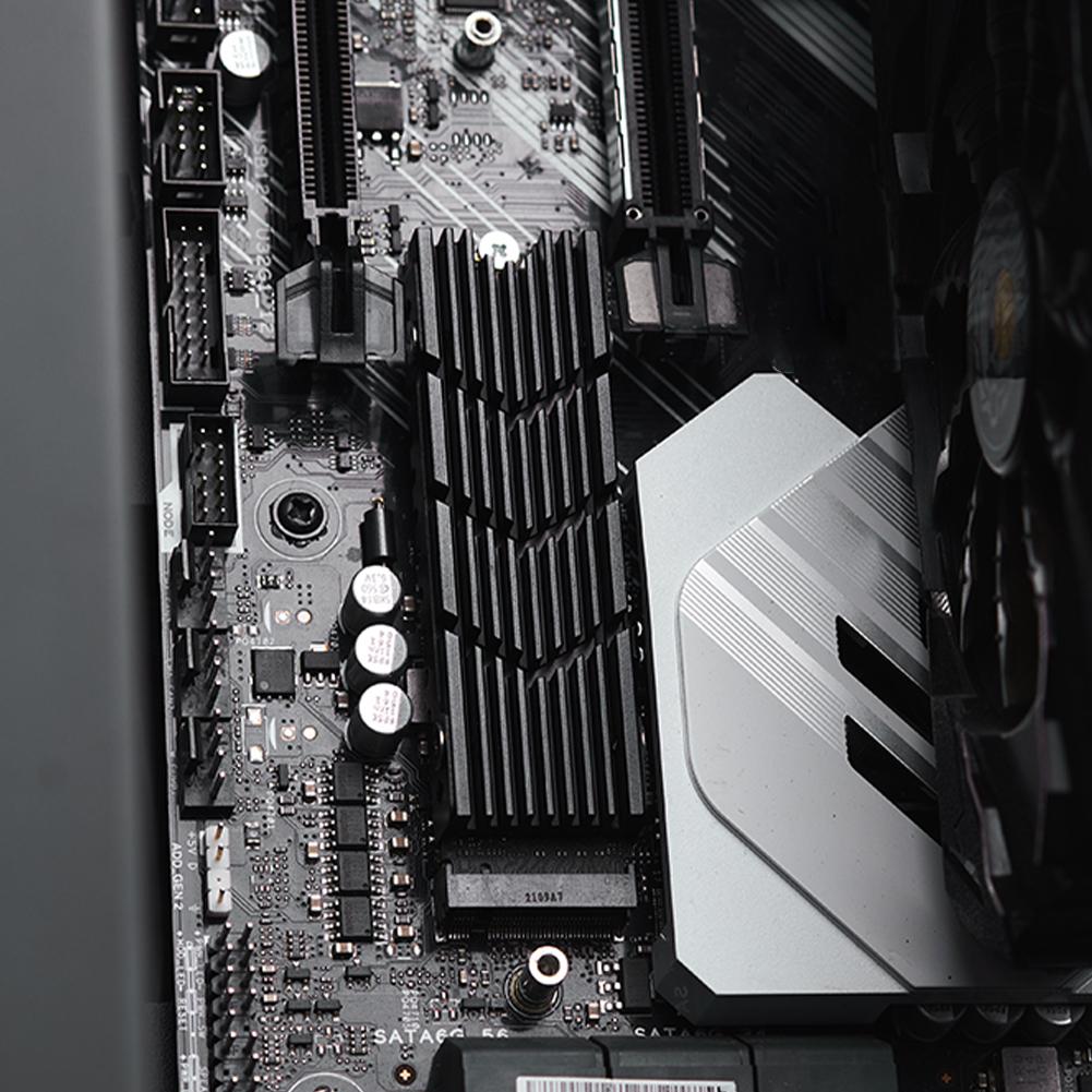 M.2 SSD Nvme NGFF Radiator Heat Sink Hollow NGFF Aluminum Heat Cooler Radiator with Thermal Pad for M2 2280 PS5 Game Console