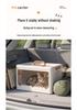 Portable Eco-friendly Pet Carrier: Breathable, Collapsible Handheld Bag for Cats & Small Dogs with Multiple Doors