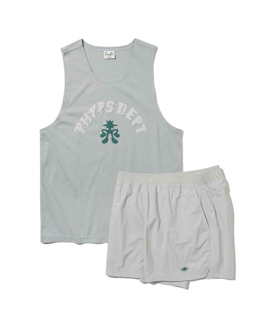 PHYSICAL DEPARTMENT [Set] Running Class Sleeveless + Mesh Shorts