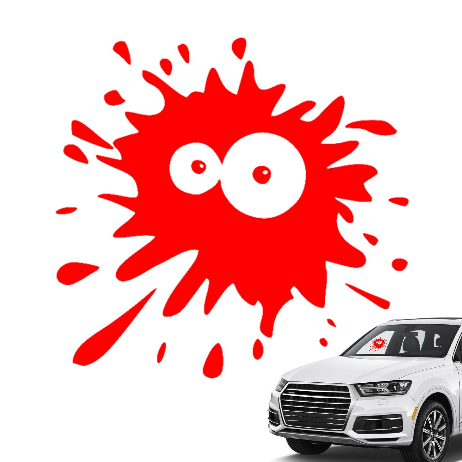 

Reflective Stickers for Cars, Funny Reflective Stickers, Splatter Car Stickers and Decals - Big eyes красный