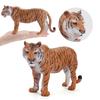 Authentic Forest Animal Pvc Tiger Figurine With Detailed Design For Nature Scene Decoration
