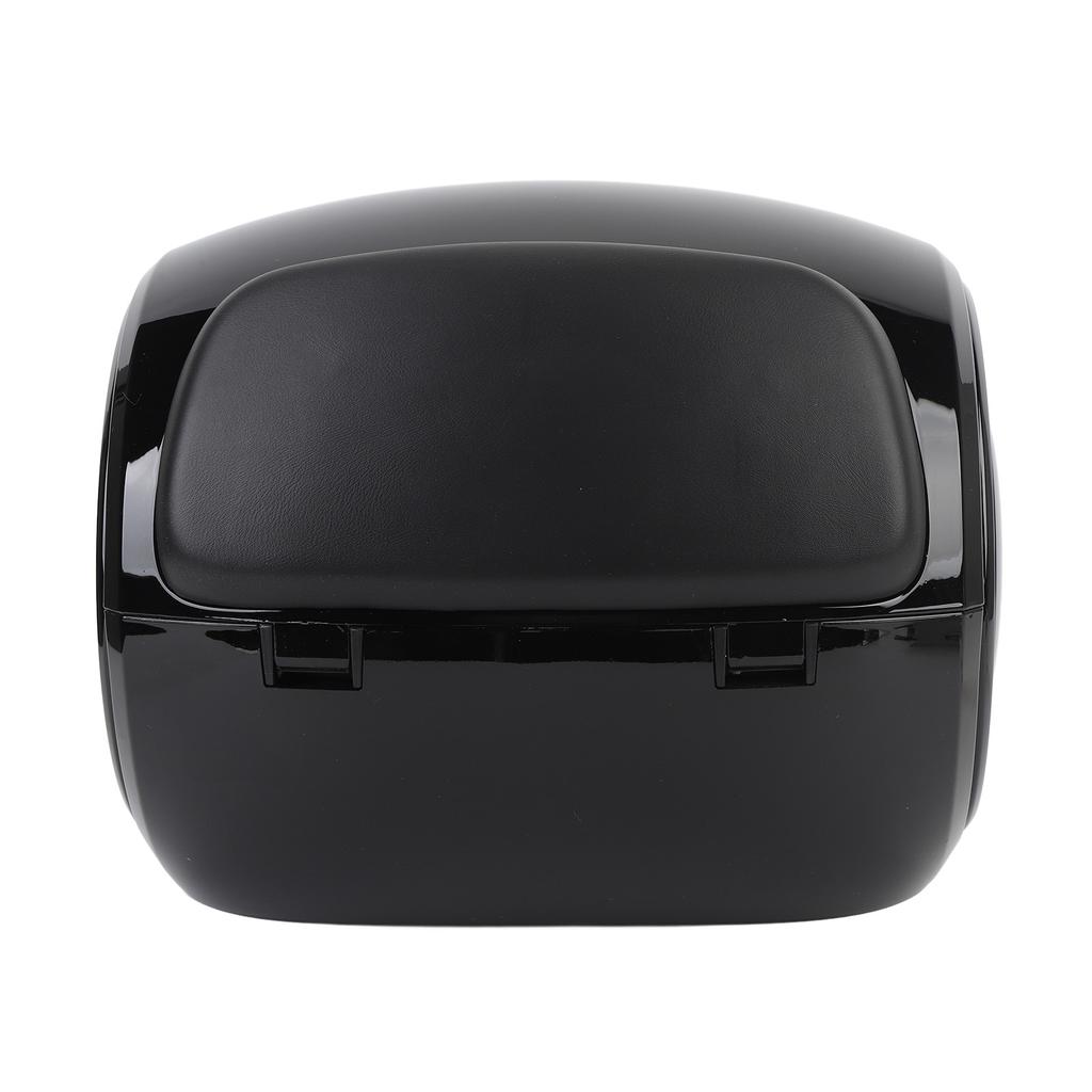 32L Motorcycle Top Case ABS Sporty Style Water Resistant Dust Proof Portable Trunk Top Box for Electric Bike Scooter