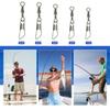 Brass Barrels Snap Swivels Rolling Balls Bearing Barrels Swivels with Safety Snap Fishing Tackle Fishing Line Connector