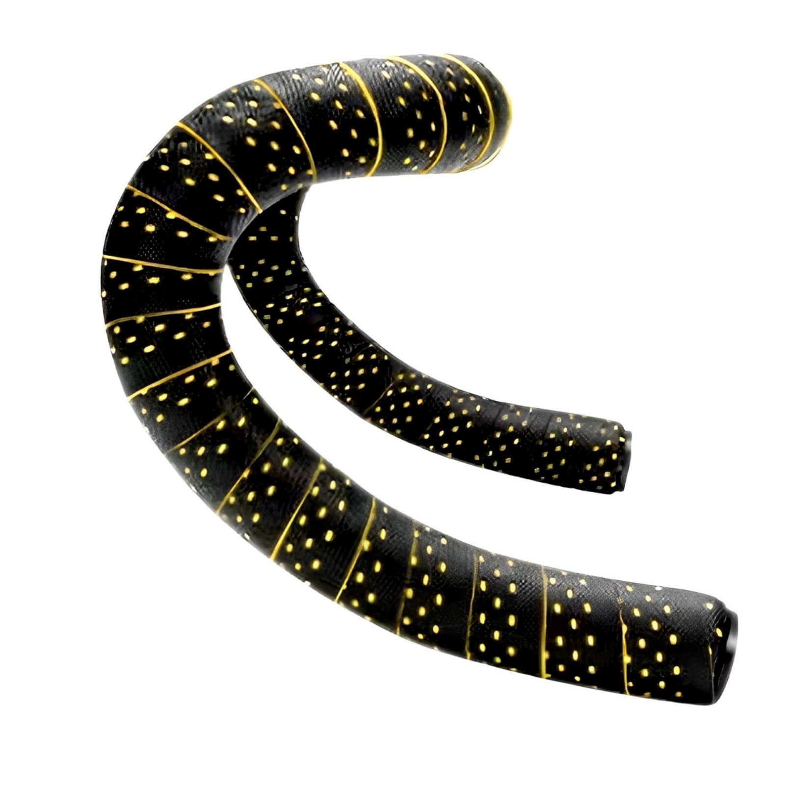 

COZENTA Bicycle Bar Tape for Drop Road with End Left and Right Handlebars, Bikes, Caps, Set, Two-Tone (Yellow)
