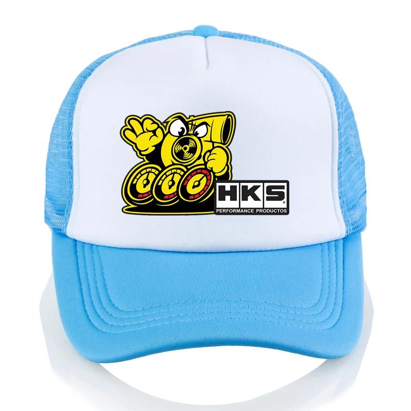 

HKS Mesh Baseball Cap Unisex HipHop Racing Drift Skyline Hat Adjustable Golf Hats Summer Breathable Trucker Caps Adjustable