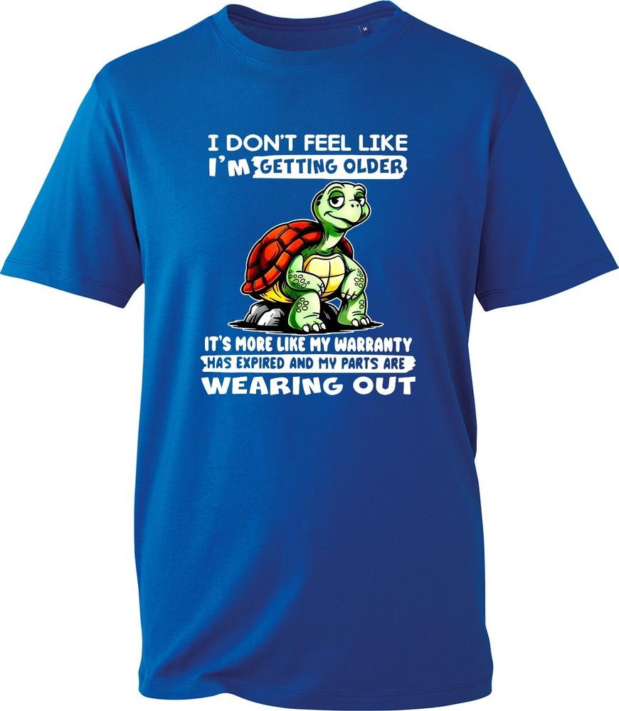Funny Turtle Tshirt Unisexs Unisexs I Dont Feel Older Just Slower Graphic Gift