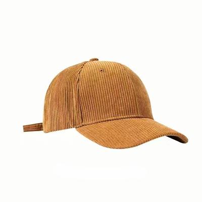 Cord Herbst Winter Baseball Kappe Männer Frauen Einfarbig Pferdeschwanz Sport Hut Einstellbar Unisex Hip Hop Papa Trucker Caps
