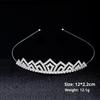 Romantic Princess Crown For Girls Rhinestone Crystal Hair Crowns Queen Headband Bridal Headdress Tiaras Hair Jewelry Accessories