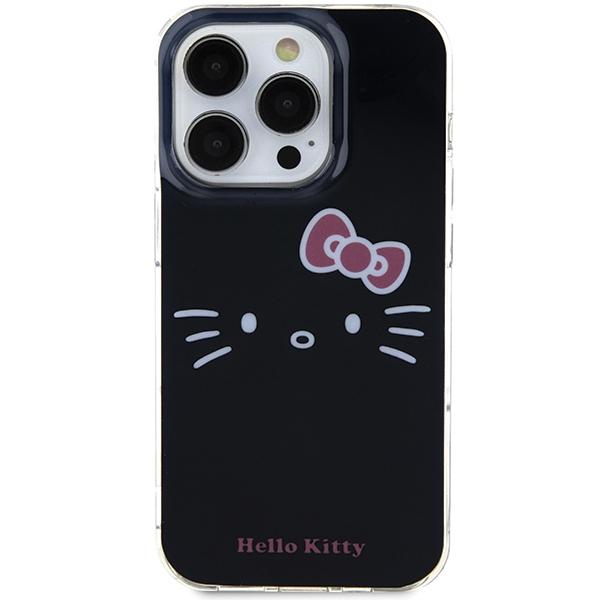 Etui Do iPhone 15 Pro Max Hello Kitty Hardcase IML Kitty Face Czarny
