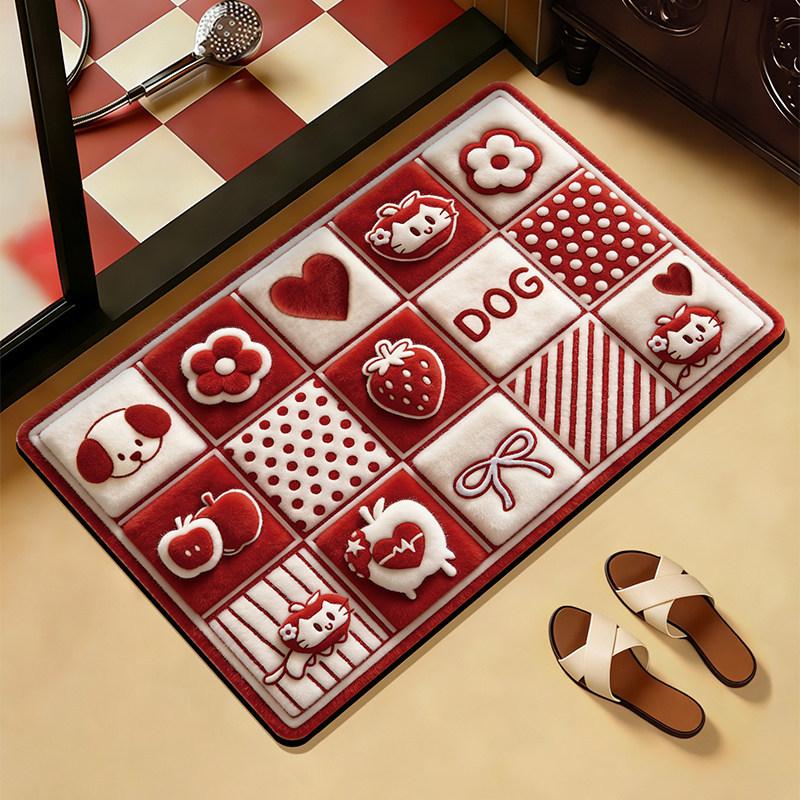 

Cartoon bathroom floor mat is easy to take care of for home use, water-absorbing and quick-drying floor mat can be cut, dirt-resistant and non-slip d 40*60cm